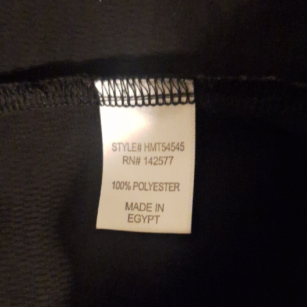 Black Polyester Garment